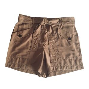 Ann Taylor High Rise Belted Shorts NWT